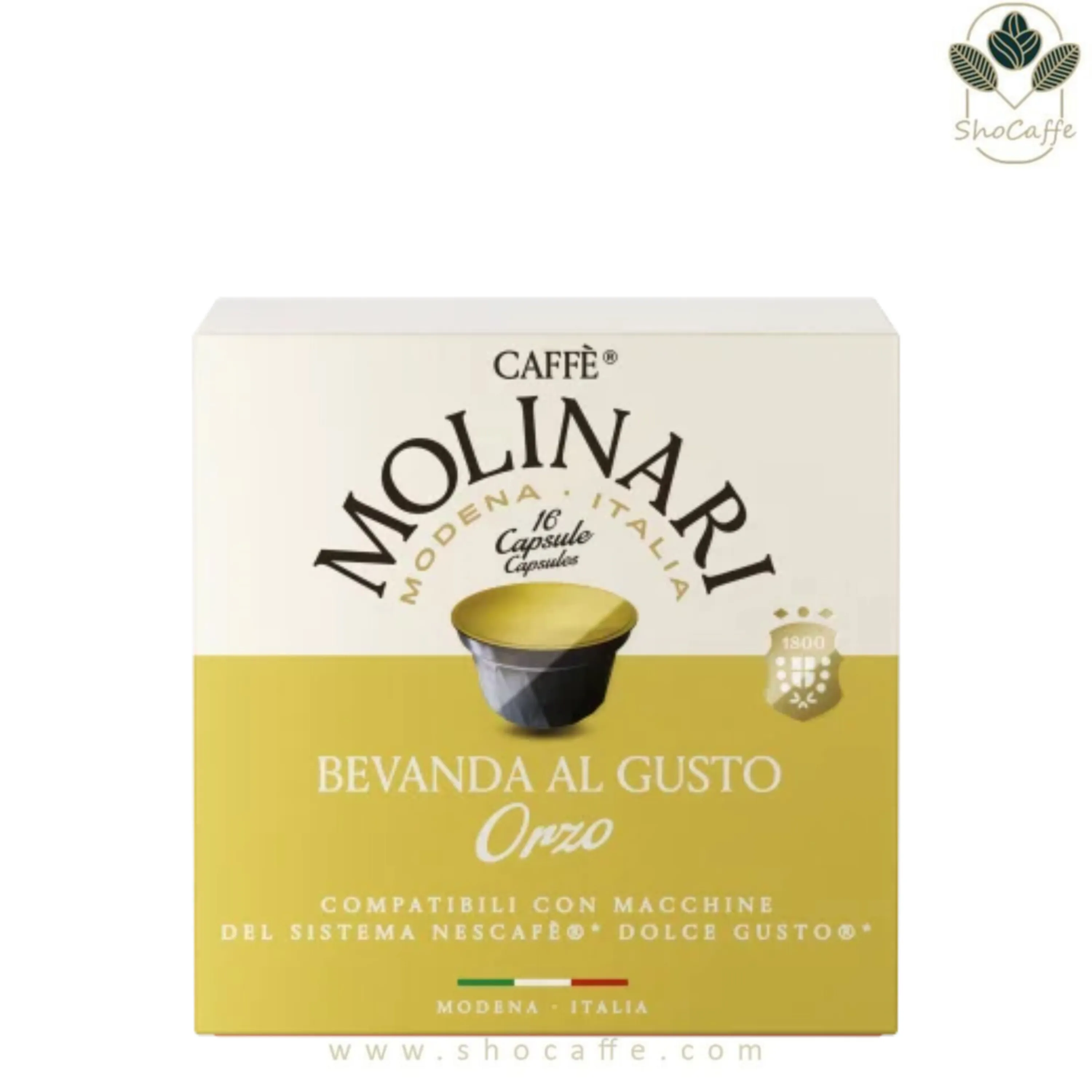 کپسول قهوه دولچه گوستو مولیناری بواندا اورزو Molinari Bevanda Orzo